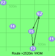 Route >2520m  WOM
